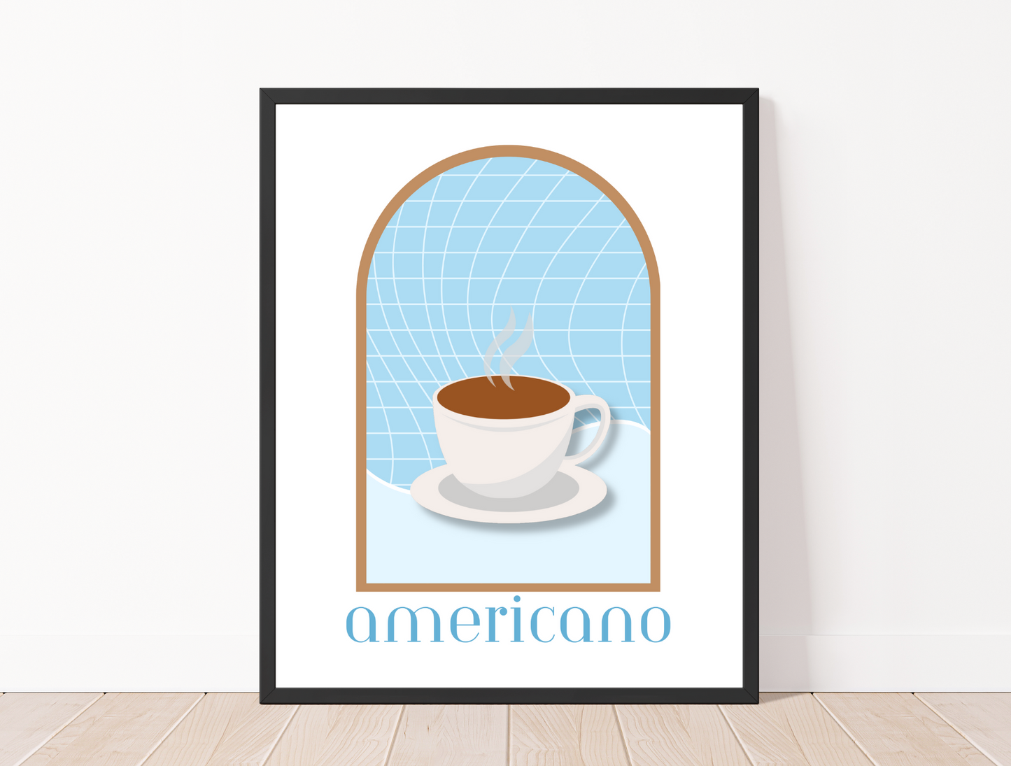 Americano Coffee Art Print