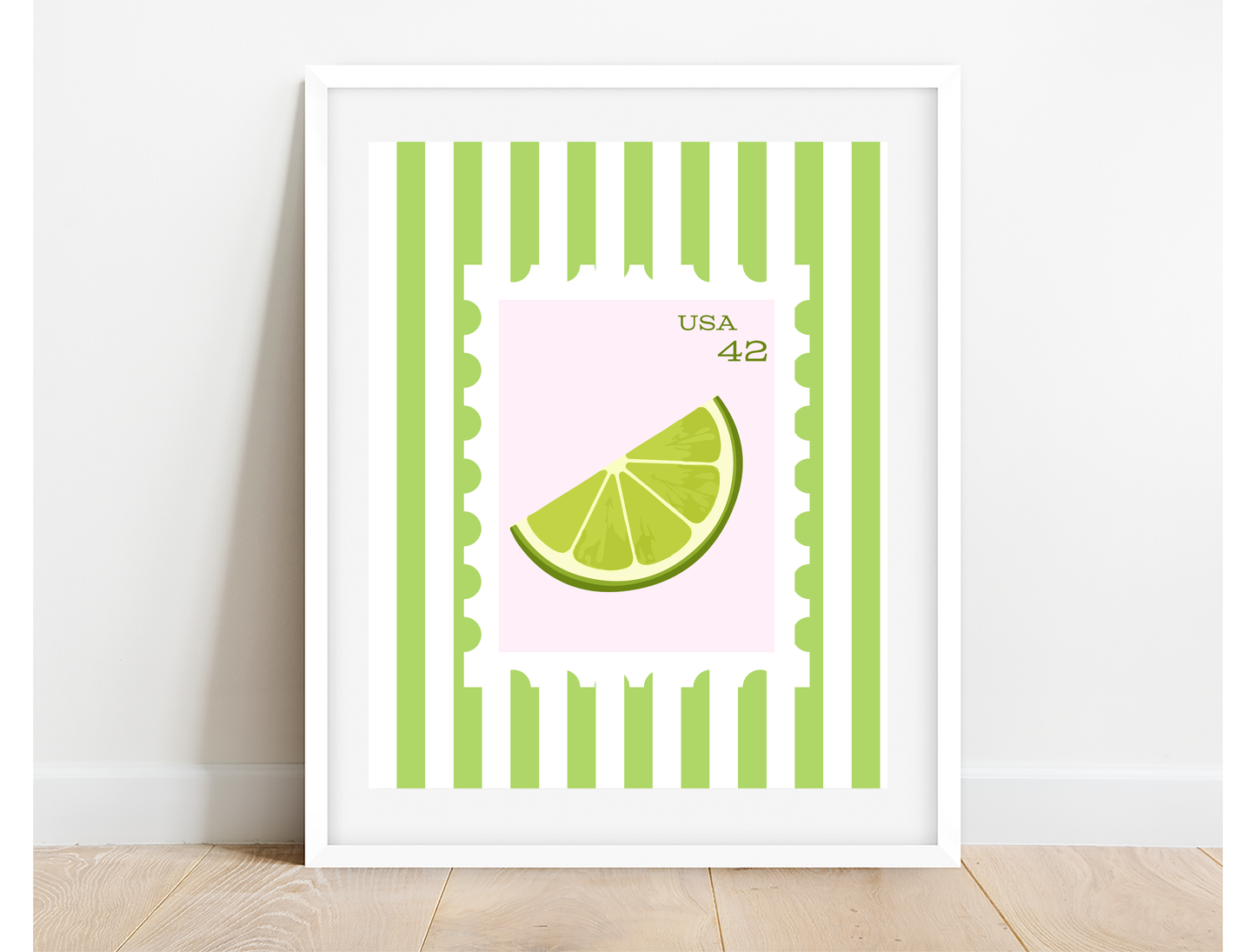 Key Lime Post Art Print