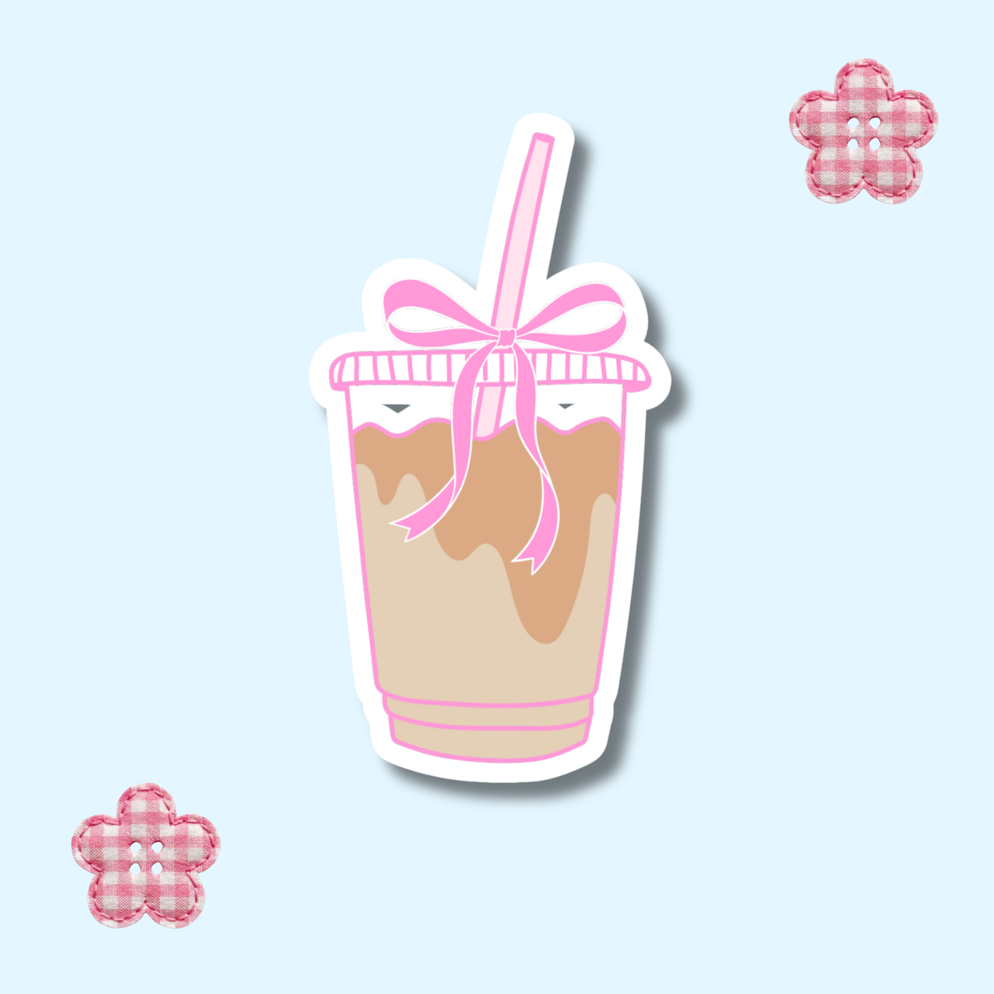 Pretty Iced Coffee Sticker