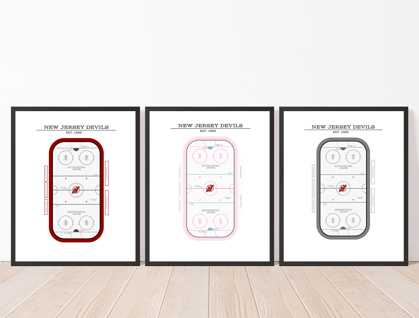 New Jersey Devils NHL Art Print