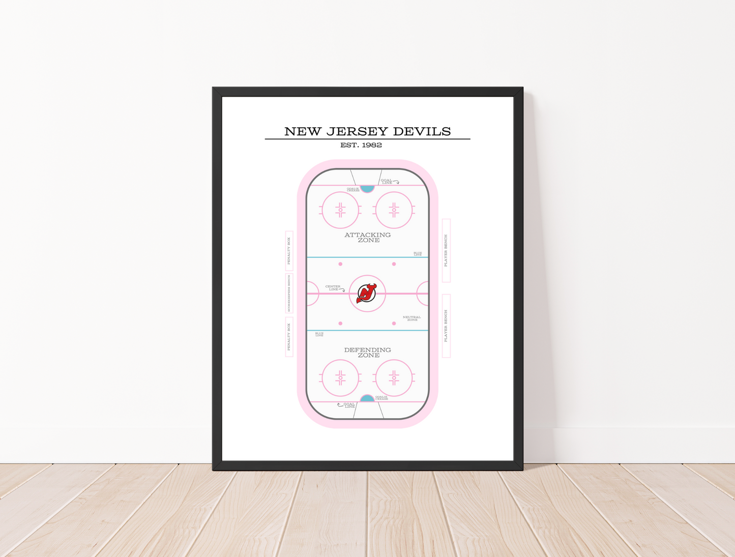 New Jersey Devils NHL Art Print