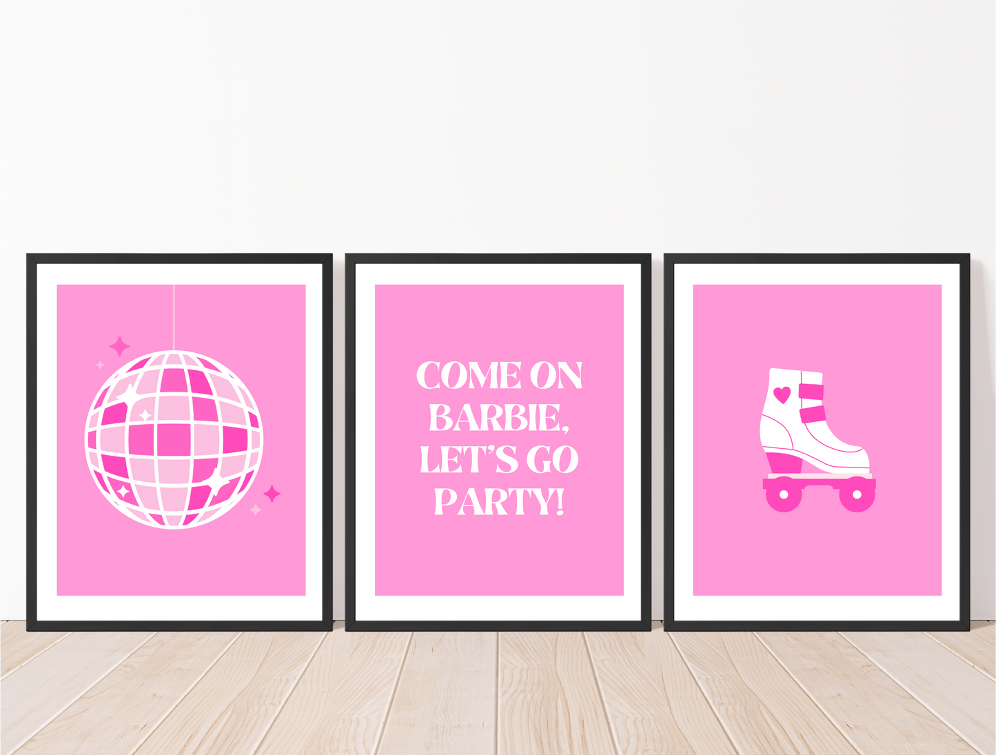 Come on Barbie Let's Go Party - Set of 3 Prints