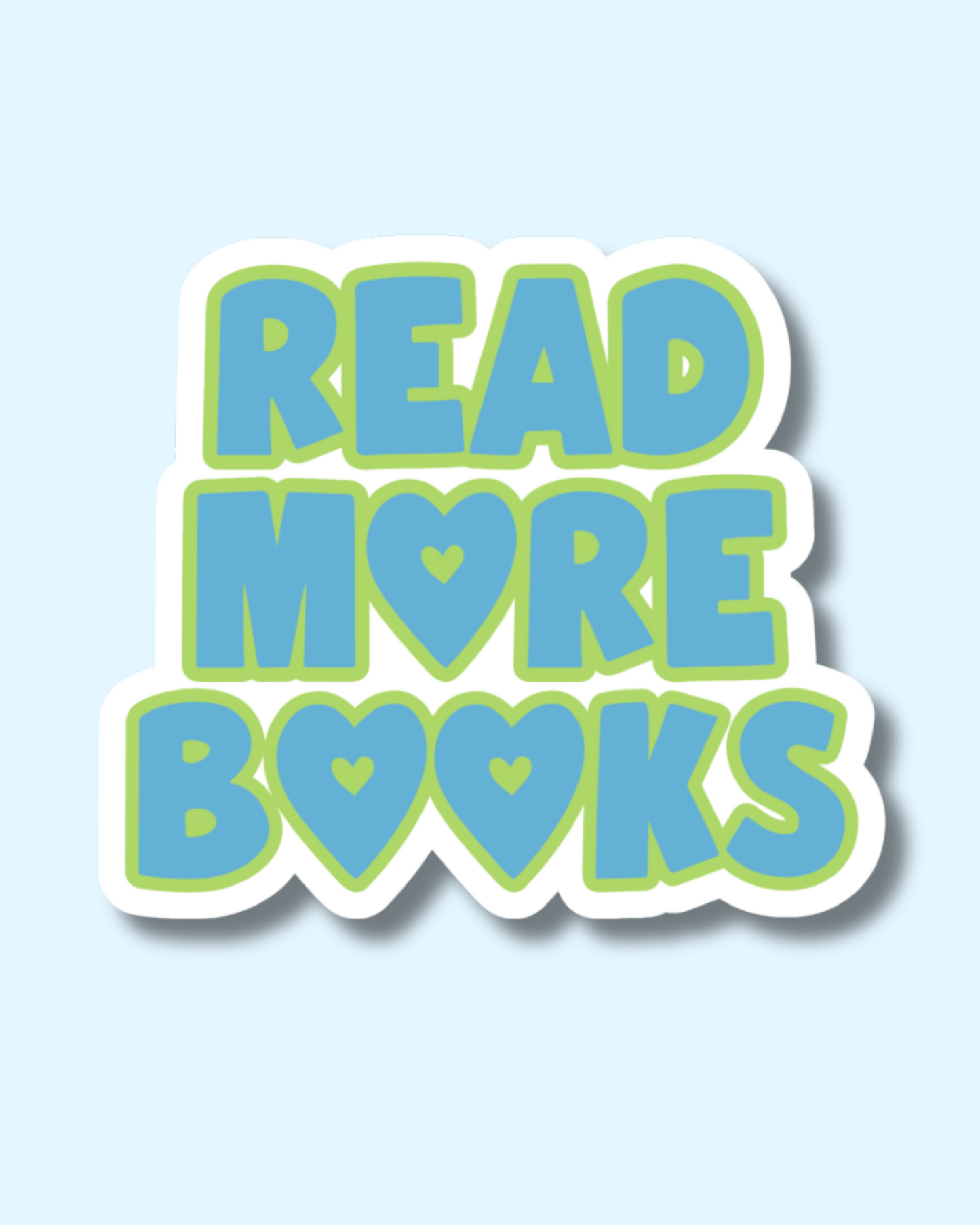 Read More Books - Blue Vinyl Sticker