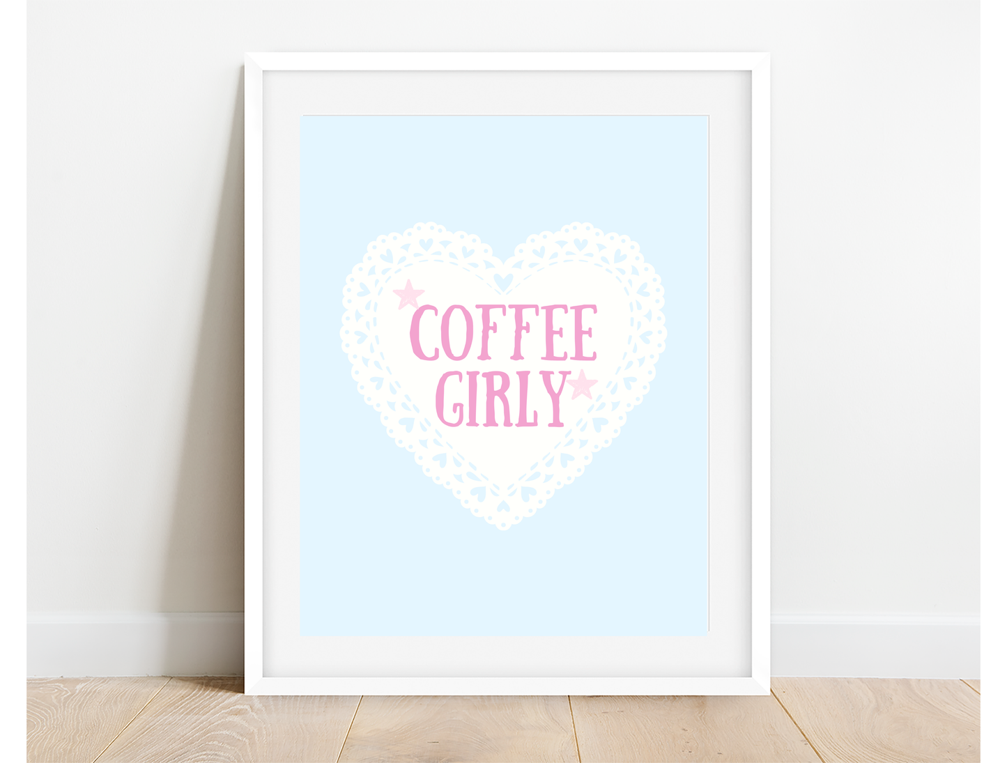 Coffee Girlie Art Print