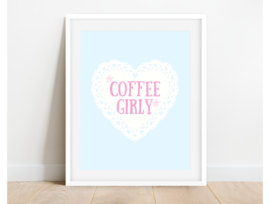 Coffee Girlie Art Print