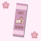 Cozy Season Plum Bookmark