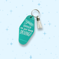 Just Keep Driving Retro Motel Keychain
