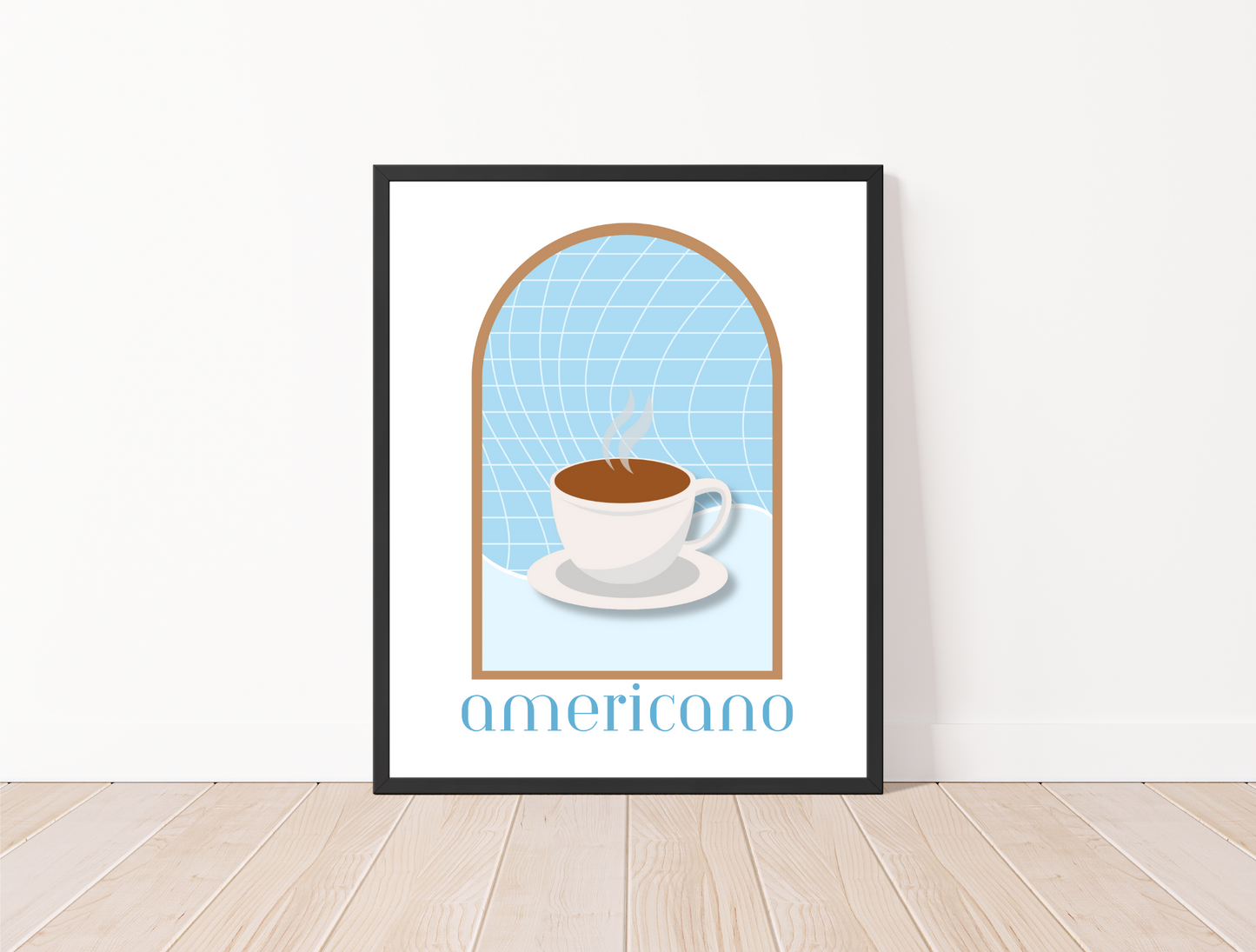 Americano Coffee Art Print