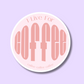 I Live For Coffee Vinyl Sticker