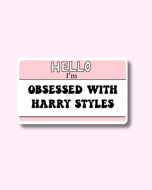 Obsessed With Harry Styles Vinyl Sticker