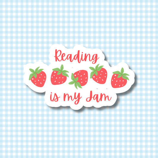 Reading is My Jam Sticker