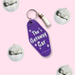 Getaway Car Retro Motel Keychain