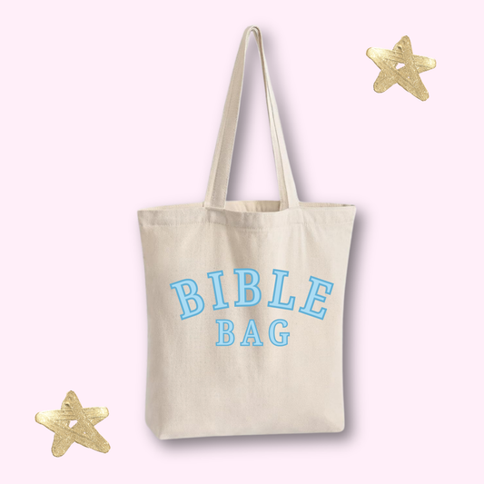 Blue Bible Tote Bag