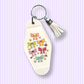 Happy Bows Retro Motel Keychain