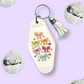 Happy Bows Retro Motel Keychain