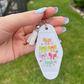 Happy Bows Retro Motel Keychain