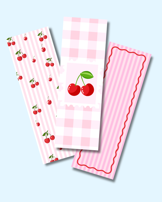 Cherry On Top Bookmark Trio