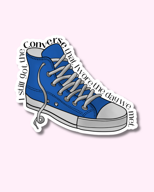 Would You Love Me Now Converse Vinyl Sticker