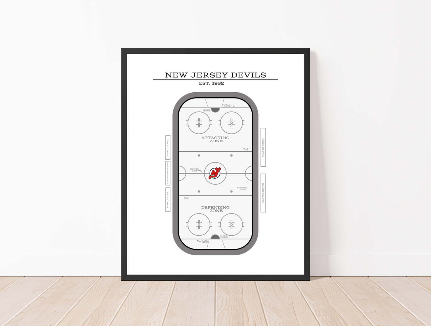 New Jersey Devils NHL Art Print