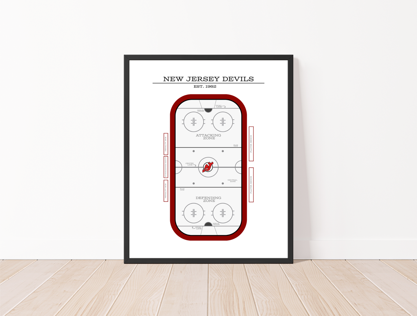New Jersey Devils NHL Art Print
