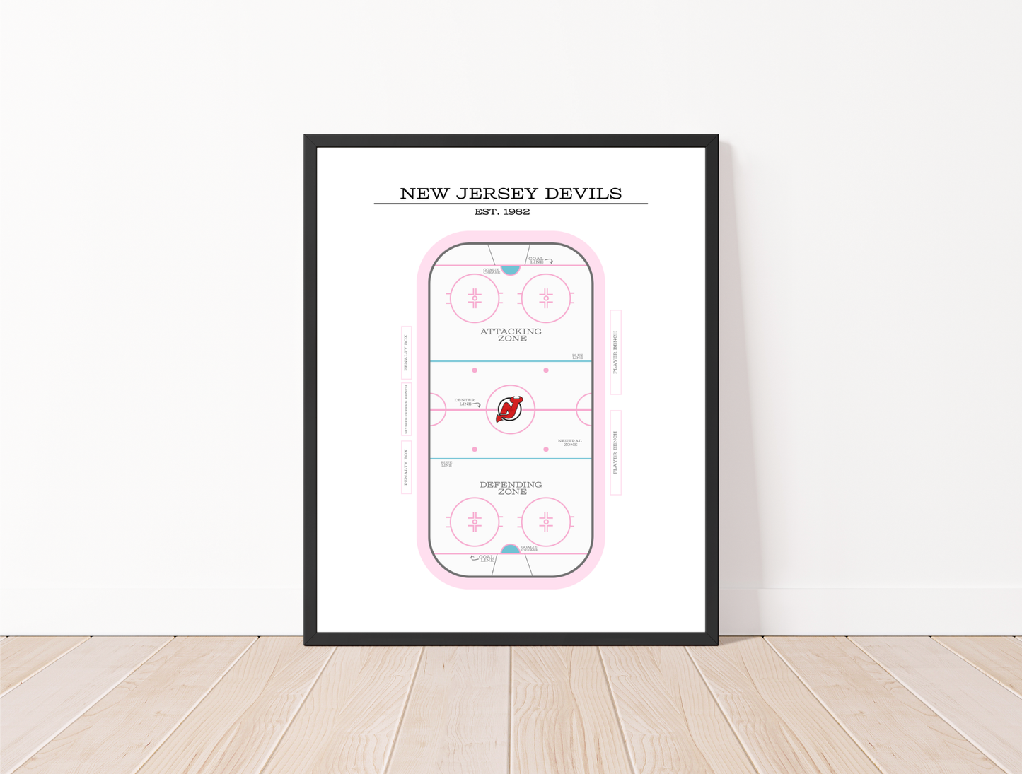 New Jersey Devils NHL Art Print