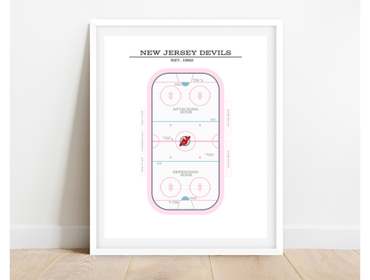 New Jersey Devils NHL Art Print