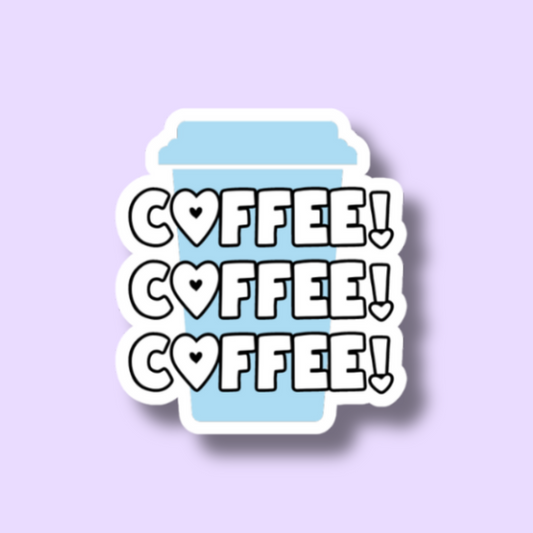 Gilmore Girls Coffee Coffee Coffee Vinyl Sticker