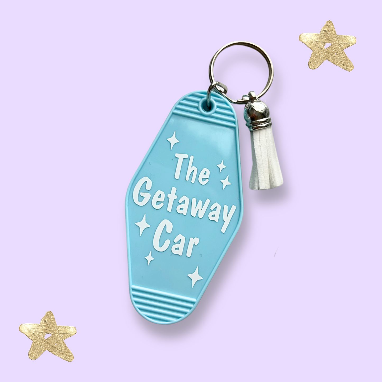 Getaway Car Retro Motel Keychain