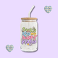 Happy Books Iced Coffee Glass