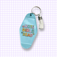 Hot Girls Read Retro Motel Keychain