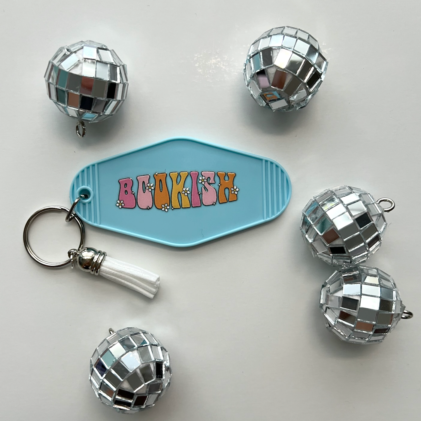 Bookish Retro Motel Keychain