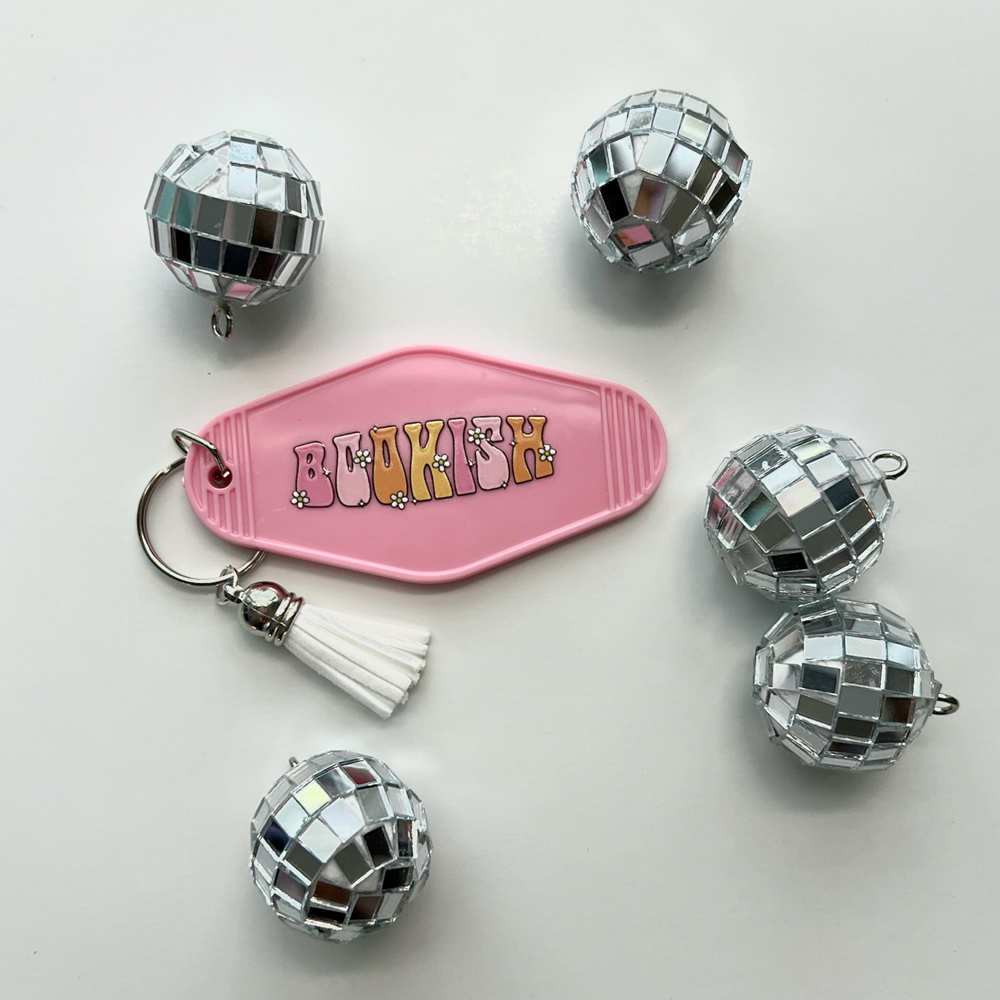 Bookish Retro Motel Keychain