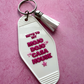 Mojo Dojo Casa House Retro Motel Keychain