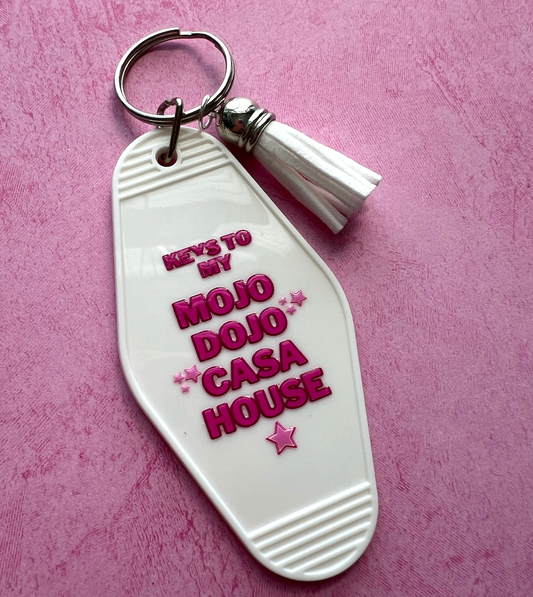 Mojo Dojo Casa House Retro Motel Keychain