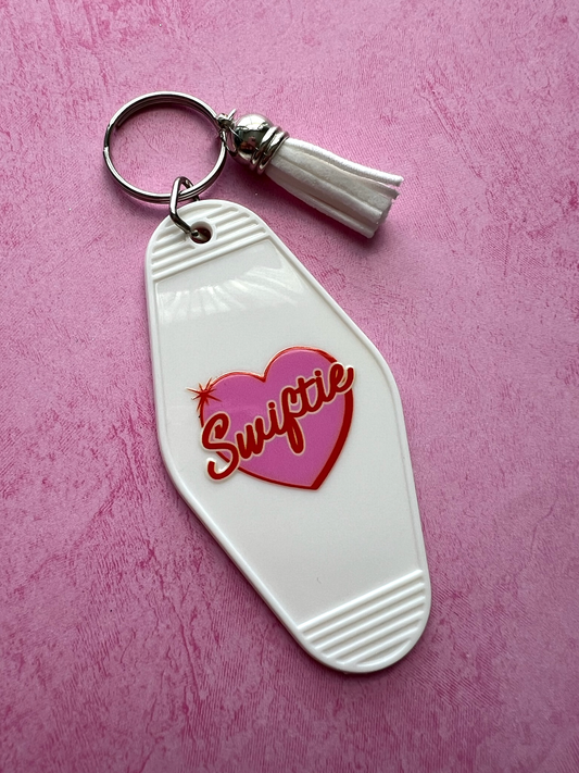 Swiftie Heart Retro Motel Keychain