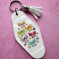 Happy Bows Retro Motel Keychain