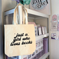 Girl Who Loves Books Tote Bag