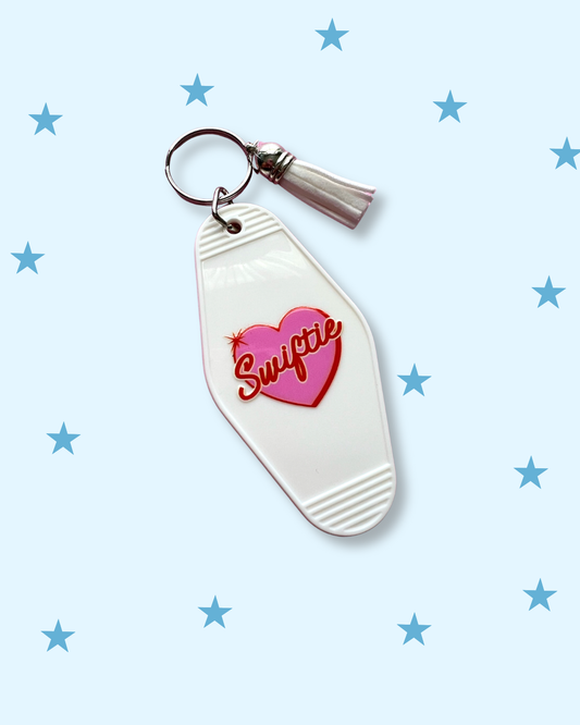 Swiftie Heart Retro Motel Keychain