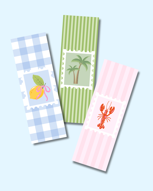 Seaside Summer Bookmark Trio