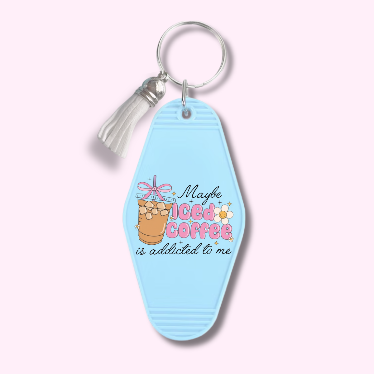 Maybe Iced Coffee Keychain