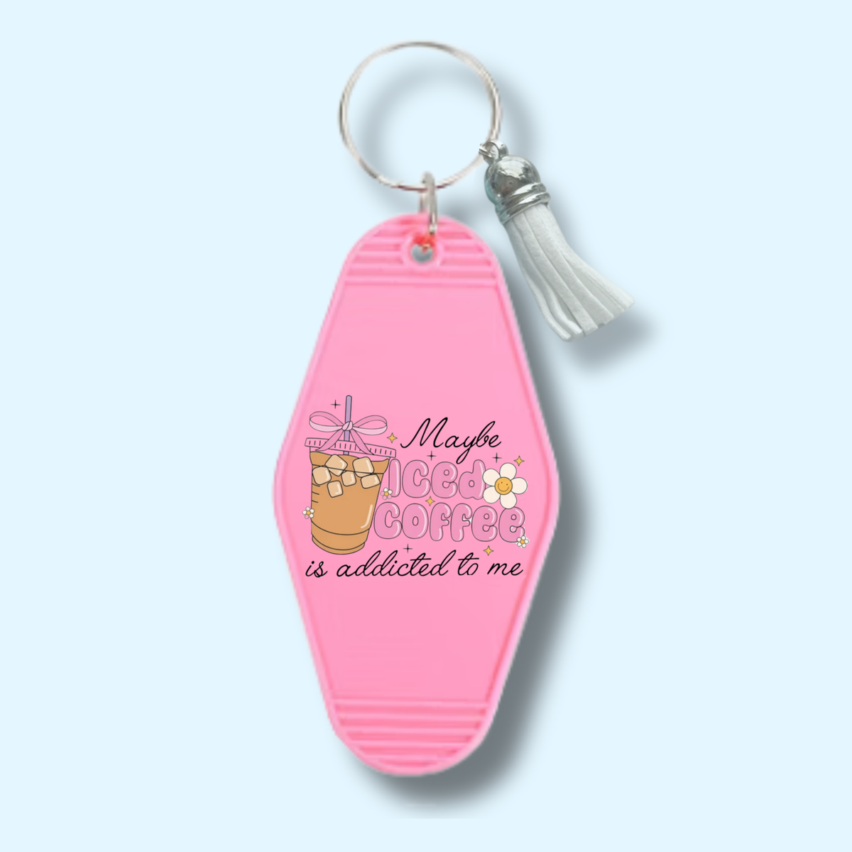 Maybe Iced Coffee Keychain