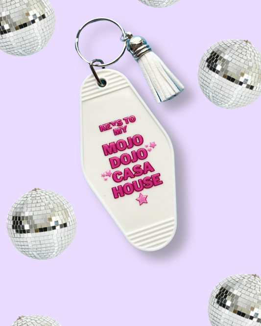 Mojo Dojo Casa House Retro Motel Keychain