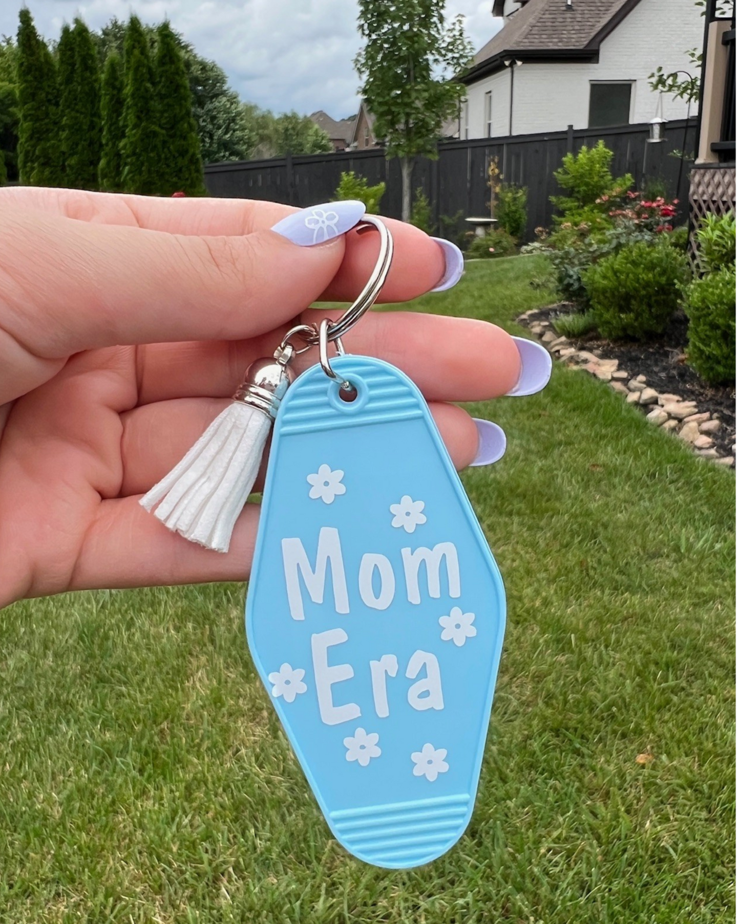 Mom Era Retro Motel Keychain