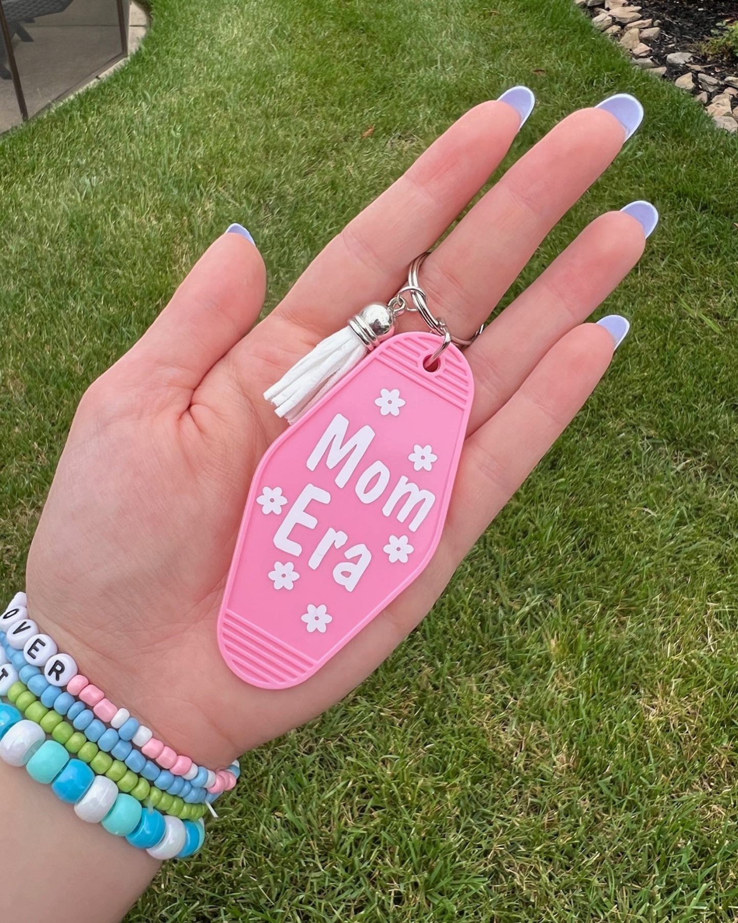 Mom Era Retro Motel Keychain