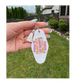 My Iced Coffee Retro Motel Keychain