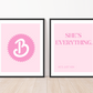 Barbie She's Everything - Set of 2 Prints