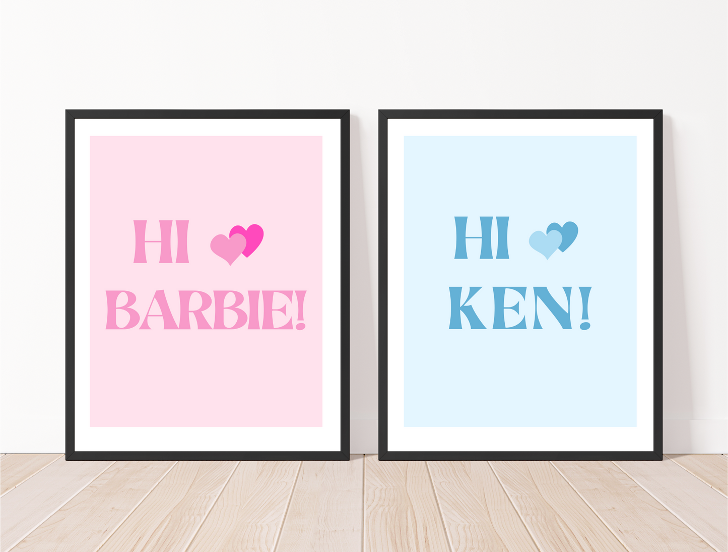 Hi Barbie Hi Ken  - Set of 2 Prints