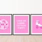 Come on Barbie Let's Go Party  - Set of 3 Prints